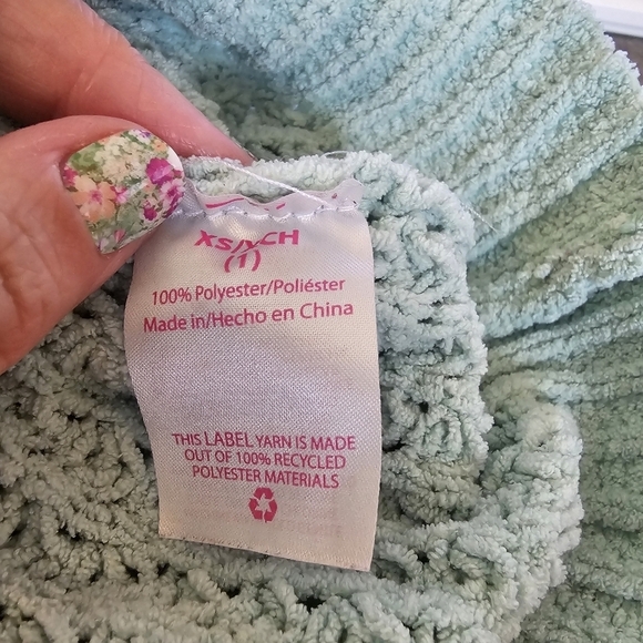 No Boundaries Light Mint Green Pullover Open Knit Sweater Size XS‎ / 1 - Picture 8 of 9